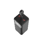 Портативный аккумулятор OLMIO M-50, 50000mAh, 22.5W, QuickCharge3.0/PowerDelivery, LCD, фонарик, черный