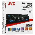Автомагнитола JVC KD-X482BT, 1 DIN, Bluetooth, USB Type-A, AUX, съёмная панель