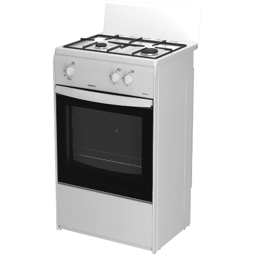 Плита газовая Darina 1AS GM 521 001 W белый/черный, конфорок 2 шт, духовка 45 л, 50 см x 85 см x 41 см