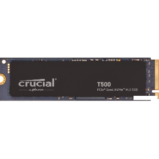Накопитель SSD Crucial T500, 2Tb, M.2 2280, PCIe 4.0 x4, NVMe, R/W 7400/7000