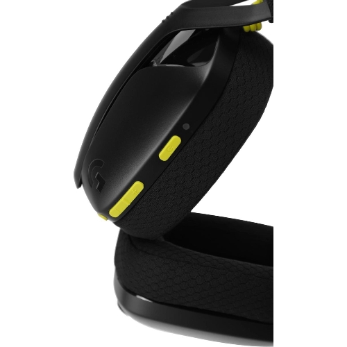 Гарнитура Logitech G435 чёрный/жёлтый, беспроводная, Bluetooth/USB, до 18 ч