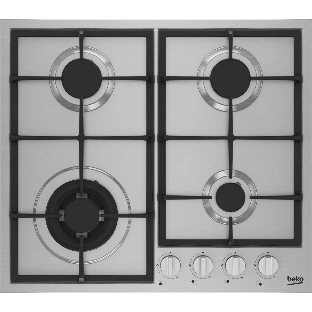 Встраиваемая газовая варочная поверхность Beko HIYG 64225 SXO нержавеющая сталь