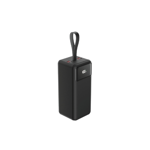 Портативный аккумулятор OLMIO M-50, 50000mAh, 22.5W, QuickCharge3.0/PowerDelivery, LCD, фонарик, черный