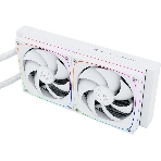 Система жидкостного охлаждения Thermalright Frozen Horizon 240 Digital (240мм, LED temp., White, ARGB/Fans: 2x120мм, 68.9CFM, 28.2dBA, 2000RPM/Pump height 53.2мм, Rad thickness 27мм/S: 1700, 1200, 1851, 115X, AM5, AM4)