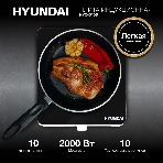 Плита настольная электрическая Hyundai HYC-0105 белый стеклокерамика