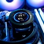 Система жидкостного охлаждения Thermalright Core Vision 360 (360mm, LED, Black, ARGB/Fans: 3x120mm, 72.37CFM, 27.7dBA, 2000RPM/Pump height 66mm, Rad thickness 27mm/S: 1700, 1200, 1851, 115X, 2011, 2066, AM5, AM4)