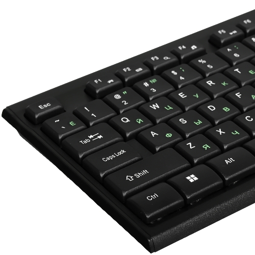 Комплект клавиатура+мышь Smartbuy ONE SBC-114282-K проводной, USB, 2400 DPI, чёрный