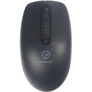 Мышь беспроводная Raskat M002WBR черный, 1600 dpi, радиоканал, Bluetooth, USB, кнопки - 4