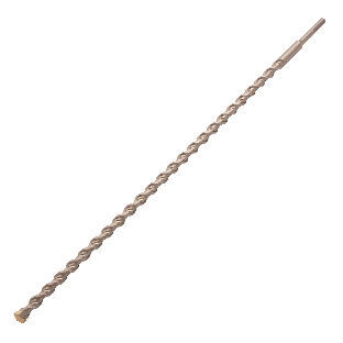 Бур по бетону Denzel двойная спираль, Cobalt W-tip, 16x600 мм, SDS PLUS