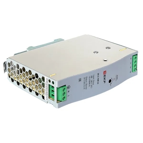 Блок питания на дин рейку EKF DR-E-75W-24 75Вт Uвх 220В AC Uвых 24В DC постоянного тока