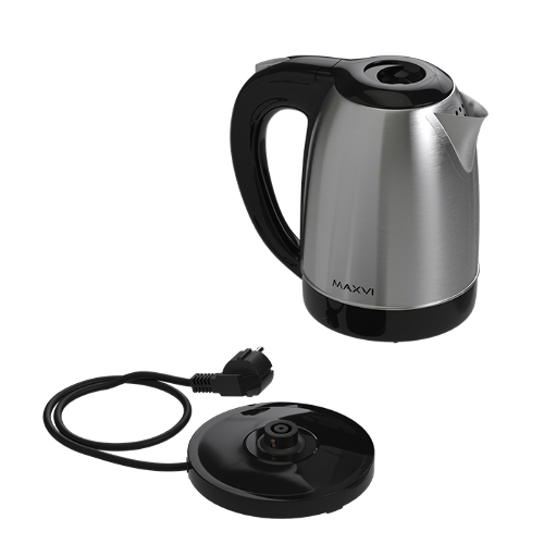 Чайник электрический Maxvi KE1721S silver-black