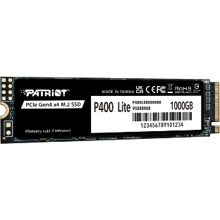 Накопитель SSD Patriot P400 Lite 1Tb M.2 2280 NVMe PCle 4.0 x4 R3500/W2700 TbW 560Tb 3D NAND with HS