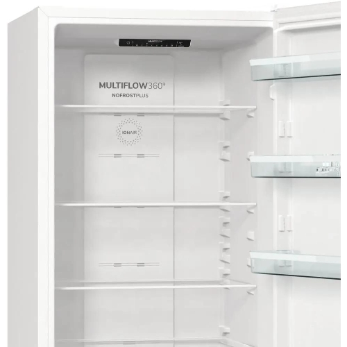 Холодильник Gorenje NRK6201EW4 белый двухкамерный 235/96 л морозилка снизу, No Frost