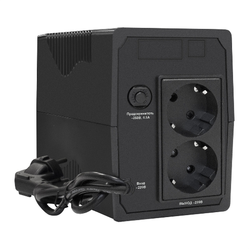 Источник бесперебойного питания ExeGate EP276528RUS Power Back BNB-650 650VA, черный, 2 евророзетки