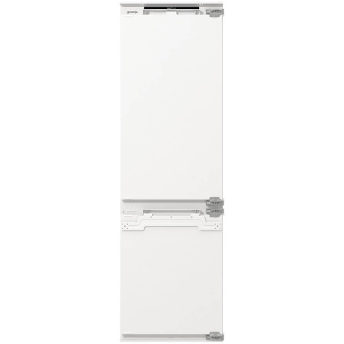 Встраиваемый холодильник Gorenje NRKI517142, полезный объем 243 л, электронное управление, цифровой дисплей, автоматическое размораживание No Frost, быстрое замораживание, интенсивное охлаждение, зона свежести с контролем влажности, слайдерное крепление, энергоэффективность А+