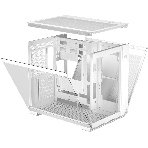 Компьютерный корпус без блока питания Case PCCooler C3T500 ARGB WH, Midi-Tower, TG, 6x120мм ARGB, 1xUSB-C 3.1 + 2xUSB-A 3.0, ATX, mATX, mITX белый