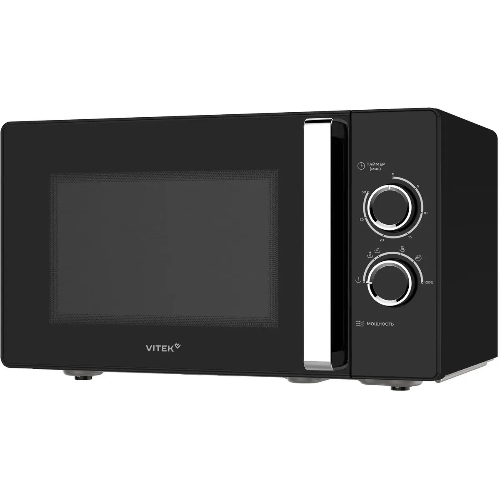 Микроволновая печь Vitek VT-MW1225 черный/хром, 25 л, 900 Вт, переключатели - поворотный механизм