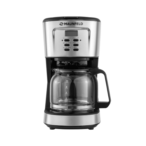 Кофеварка капельная Maunfeld MF-722S серебристый/черный, исп. кофе - молотый, 1.5 л, 900 Вт.
