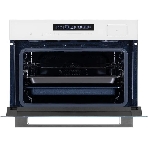 Духовой Шкаф электрический с паром Maunfeld MCMO5016STGW, 50л, дверца с 2 стеклами, белый