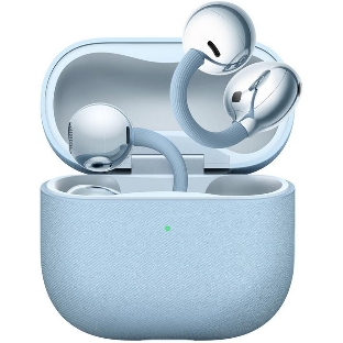 Наушники TWS Huawei FreeClip 2 синий, открытые (клипсы), Bluetooth, быстрая зарядка, до 8 ч