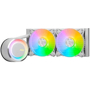 Система жидкостного охлаждения MSI MAG CORELIQUID E240 белый 120мм алюминий+медь 1800rpm 32.5db 4-pin 310W