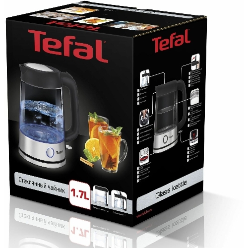 Чайник электрический Tefal KI750D30 1.7 л, 1700 Вт, серебристый/металл