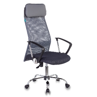 Кресло Бюрократ KB-6N/SL/DG/TW-12 TW-04 TW-12 серый, сетка