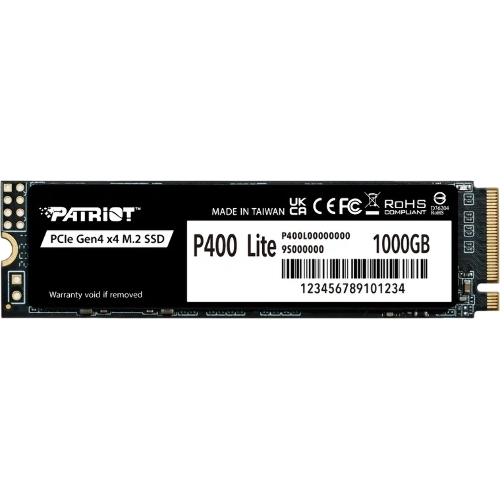 Накопитель SSD Patriot P400 Lite 1Tb M.2 2280 NVMe PCle 4.0 x4 R3500/W2700 TbW 560Tb 3D NAND with HS
