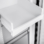 Холодильник Maunfeld MFF192NFB01 Inverter черный стекло трехкамерный 334/184л морозилка снизу, No Frost, Side by Side