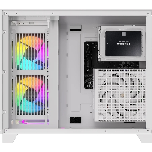 Компьютерный корпус AeroCool/Formula Crystal Z9ML Floe белый без БП mATX 4x120мм 2xUSB 3.0 1xUSB3.1 audio bott PSU
