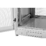 Шкаф телекоммуникационный напольный 42U (600 × 1000) дверь перфорированная, задние двойные перф.