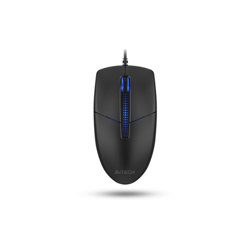 Мышь проводная A4Tech N-530S черный, 1200 dpi, USB, кнопки - 3