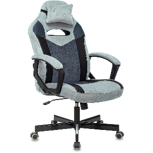 Кресло Бюрократ VIKING 6 KNIGHT BL FABRIC синий, ткань, 120 кг, механизм качания