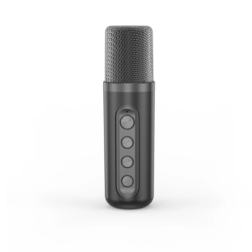 Переносная караоке система TRS2406 iconBIT K702B Колонка 10Вт, 2 микрофона Bluetooth, подсвктка, с аккумулятор в колонке 1500mAh и микрофонах, 16*12*16.7 CM, черный