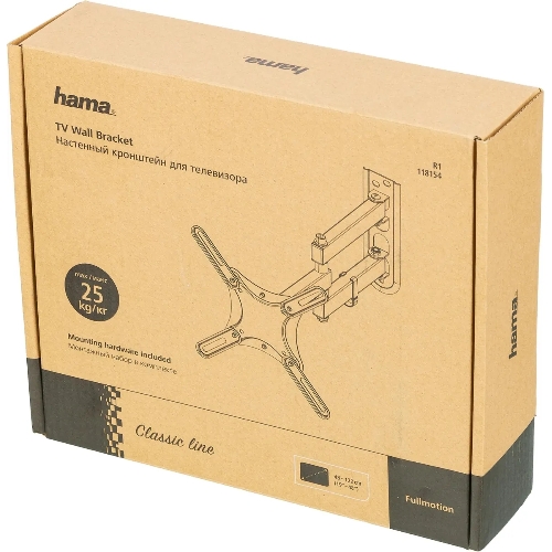 Кронштейн для телевизора Hama R1 118154 черный, 19