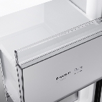Холодильник Maunfeld MFF192NFB01 Inverter черный стекло трехкамерный 334/184л морозилка снизу, No Frost, Side by Side