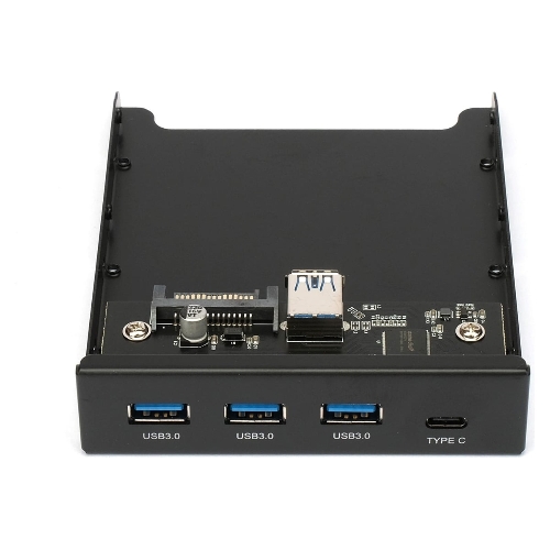 Планка USB 3.0 на переднюю панель 3.5" Gembird, FP3.5-USB3-3A1C, USB/Type-C, USB-A 3.0/Type-C