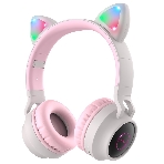 Беспроводные/проводные наушники Hoco W27 серый, накладные, Bluetooth + проводной, 