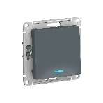 Механизм выключателя 1-кл. СП AtlasDesign 10А IP20 (сх. 1а) 10AX с подсветкой грифель