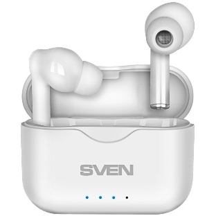 Гарнитура вкладыши SVEN E-701BT белый беспроводные bluetooth в ушной раковине