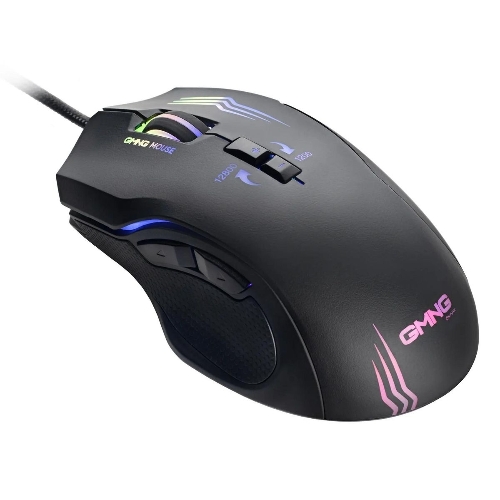 Мышь проводная GMNG 930GM черный, 12800 dpi, USB, кнопки - 7