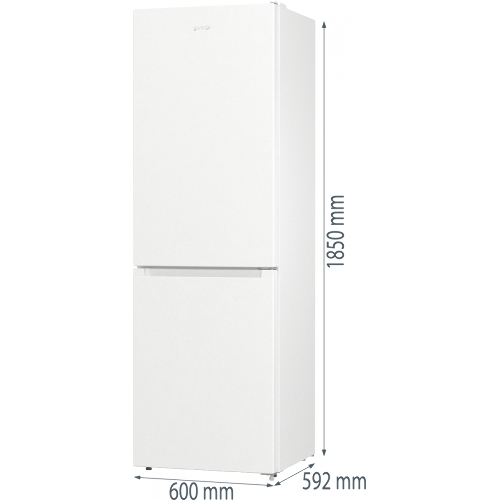 Холодильник Gorenje NRK619EEW4 белый двухкамерный 203/99л морозилка снизу, No Frost