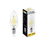 Лампа светодиодная Feron LB-713 11Вт Е14 теплый свеча FILAMENT