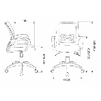 Кресло Бюрократ CH-W695NLT TW-03A TW-18 салатовый, сетка/ткань, 120 кг, механизм качания