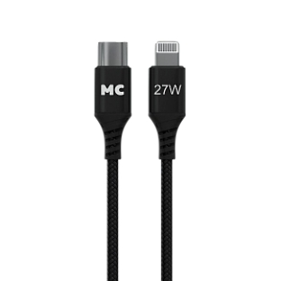 Кабель MORE CHOICE (4620202554178) K69ia 2м USB 3.0A PD 27W для Lightning ng 8-pin Type-C - 2м, черный