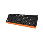 Комплект клавиатура+мышь A4Tech FStyler FG1010 беспроводной, USB, 2000 DPI, чёрный/оранжевый