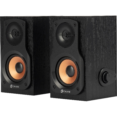Акустическая система Oklick OK-162 2.0 темное дерево 8Вт