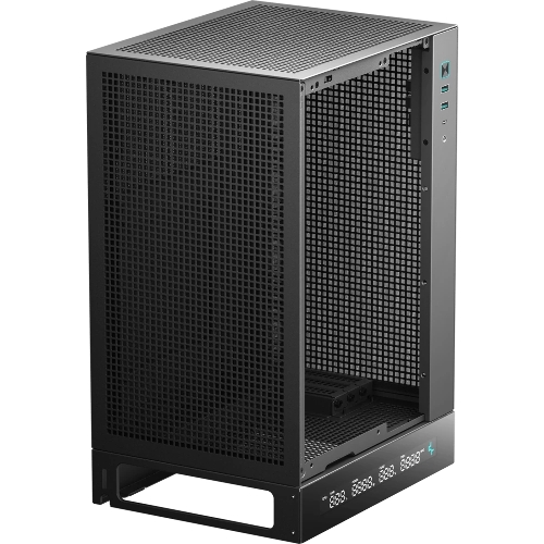 Компьютерный корпус Deepcool CH170 DIGITAL черный без БП mini-ITX 1x120мм 1xUSB 2.0 1xUSB 3.0 audio bott PSU