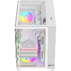 Компьютерный корпус AeroCool/Formula Crystal Z9ML Floe белый без БП mATX 4x120мм 2xUSB 3.0 1xUSB3.1 audio bott PSU
