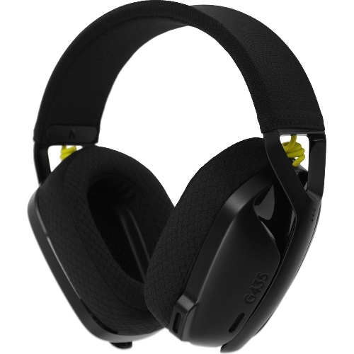 Гарнитура Logitech G435 чёрный/жёлтый, беспроводная, Bluetooth/USB, до 18 ч